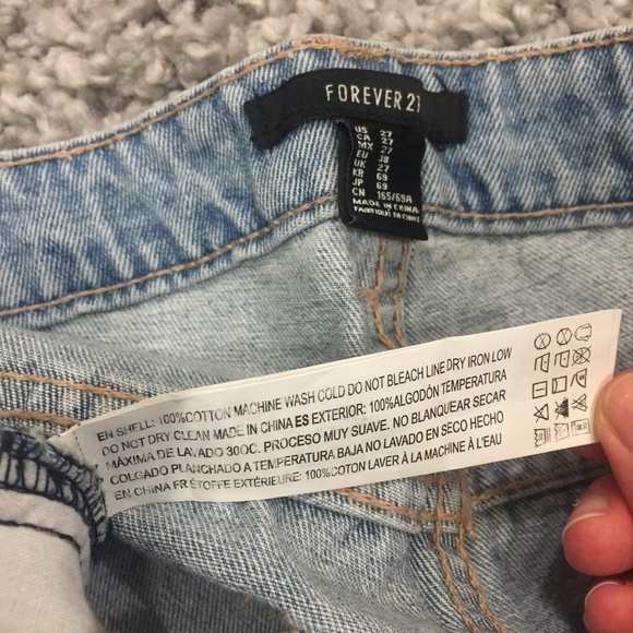 NWT Forever 21 Straight Leg Jeans size 27 - Picture 7 of 7